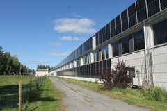 Aurinkovoimala asennettuna Reka Kaapeli Oy:n Keuruun tehtaalla