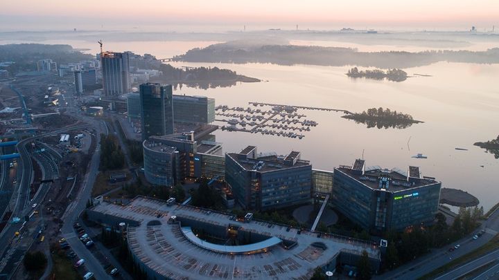 Keilaniemi and Otaniemi together form the largest technology, innovation, and business center in Finland and in whole Northern Europe. Photo: Antti Rastivo