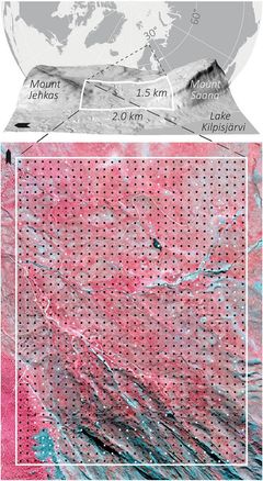 Tutkimuksessa hyödynnettiin Maanmittauslaitoksen LiDAR-aineistoja (light detection and ranging) ja ilmakuvia. Tarkkoja ilmakuvia käytettiin maaperäkartan laadinnassa maastohavaintojen tukena ja lisäksi tutkimusasetelman havainnollistamisessa. Maastomittauksiin perustuva maaperän kosteusaineisto kerättiin kolmena eri ajankohtana kesän 2016 aikana. Kolmen neliökilometrin tutkimusalueelta maaperän kosteus mitattiin 1200 tutkimuspisteestä.