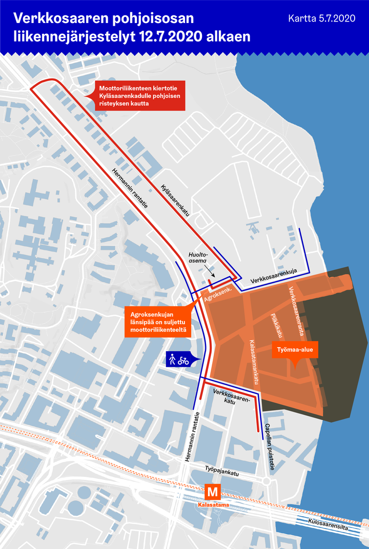 Kartta 12.7. voimaan tulevista muutoksista.