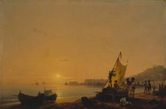 Ivan Aivazovski: Napolinlahti /Neapelbukten /The Bay of Naples. 1844. Kansallisgalleria/Hannu Aaltonen