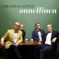 Sami Saari & Jazzpojat, Onnellinen-levyn kansi. Kannen kuva: Juan Borra.