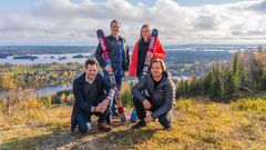 Kuvassa vasemmalta: Ville Puustinen, Osuuskauppa PeeÄssä, Teo Kuosmanen, Tahko24H, Isa-Maria Tervonen, TAHKOcom ja Heppu Pentti, PNT Group Oy.
Kuvaaja: Kuopio-Tahko Markkinointi