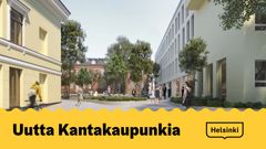 Uutta kantakaupunkia –tilaisuudessa esitellään mm. Kaartin Lasaretin suunnitelma. Kuva: SARC Architects