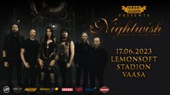 Nightwish esiintyy Vaasan Lemonsoft Stadionilla lauantaina 17.6.2023.