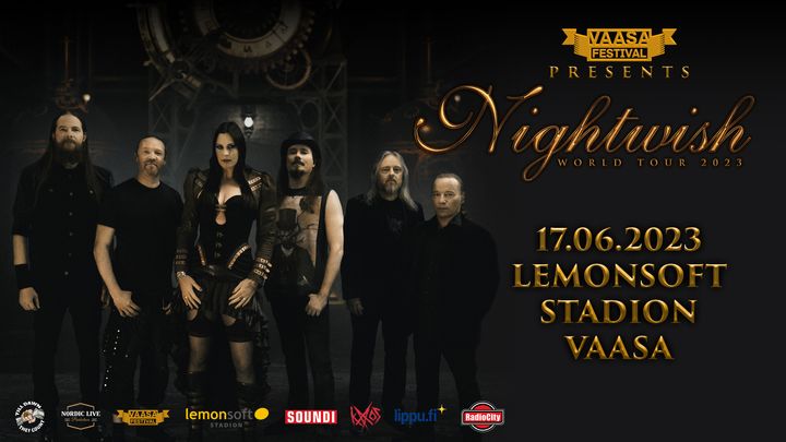 Nightwish esiintyy Vaasan Lemonsoft Stadionilla lauantaina 17.6.2023.