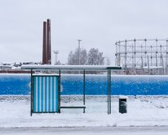 Daniel Buren, In situ -teos. Helsinki, 2022. © Ari Karttunen / EMMA – Espoon modernin taiteen museo.
