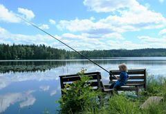 Vedenlaatua parantavilla toimilla edistetään myös alueen vetovoimaa ja viihtyisyyttä sekä vesistöjen virkistyskäyttöä. (Kuva: Kainuun ELY-keskus).