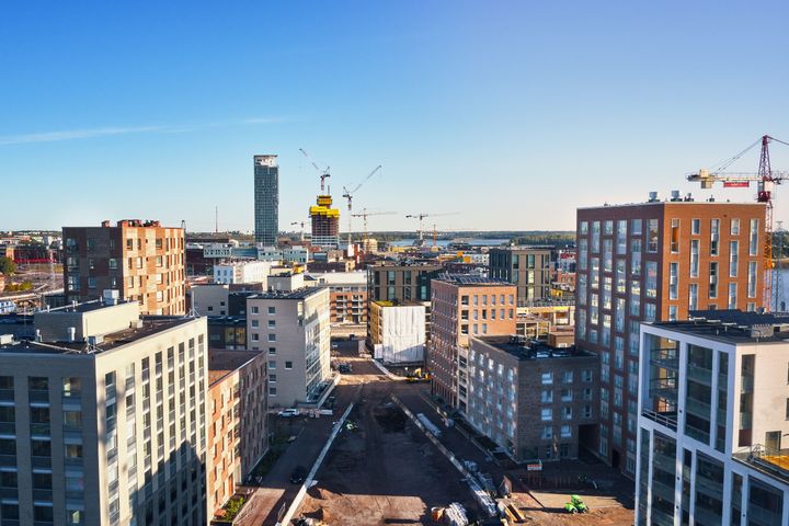 Näkymä Kalasatamaan. Kuva: Jussi Hellsten.