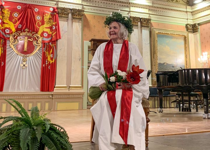 Vaasan Lucia-mummo 2022 Bernice Tiihonen. Kuva: Aino Lassila / Vaasan kaupunki.