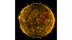 KUVA 3: Satelliittidataa, joissa näkyy voimakas magneettikenttä.