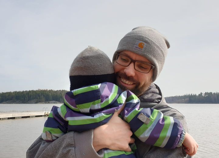 Foto: Johan Kvarnström med son