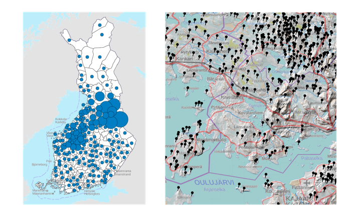 Suomen tervahistoria näkyy kartalla – maastotietokannassa yli 16 000  tervahautaa | Maanmittauslaitos