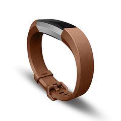 Fitbit Alta HR -aktiivisuusrannekkeeseen on saatavilla Luxe premium -nahkaranneke. Mittari myydään erikseen.