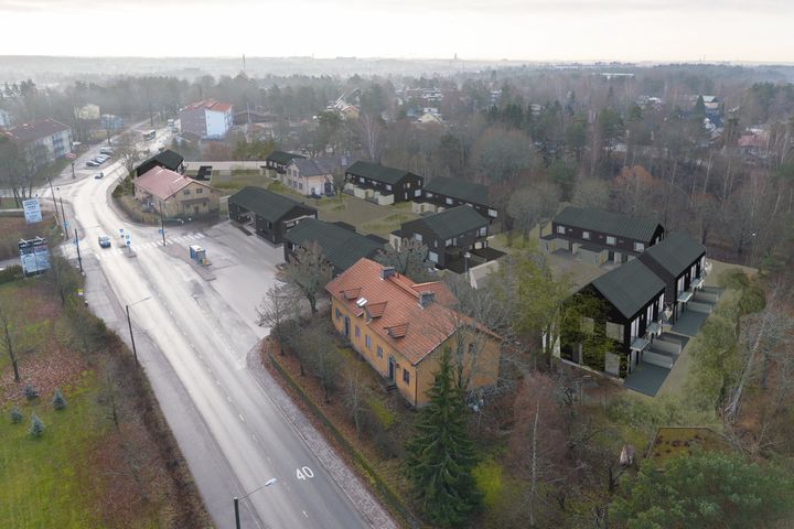 Havainnekuva Kärsämäentieltä Bryggerin alueesta. Kuva Casagrande Oy