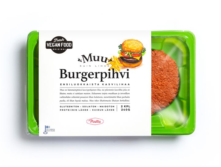 Ensimmäisenä myyntiin tulee Muu burgerpihvi.