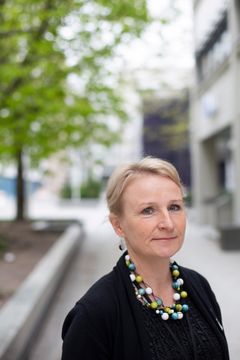 OAJ:n valtuuston puheenjohtaja Tiina Karjalainen. Kuva: Heikki Pölönen