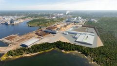 Weckman rakentamassa Metsä Groupin Rauman sahan kuivaamoa vaativiin olosuhteisiin.