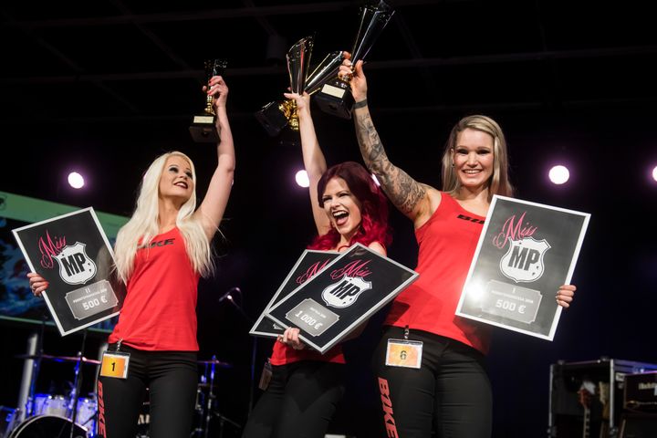 Miss MP 18: Heidi Tapper, Marika Laine ja Pauliina Teittinen.