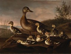 Magnus von Wright: Gräsandsungar (1841), saml. Granberg, Konstmuseet Ateneum, Finlands Nationalgalleri