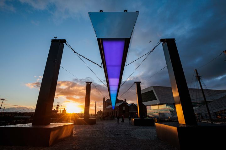 Lucid Creates' BEAM at River of Light in Liverpool in 2022. Photo: Jody Hartley