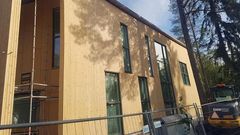 Kirjaston ja päiväkodin uudisrakennus. Kuva: Espoon kaupunki