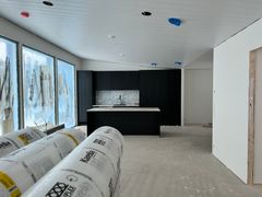 Designtalo Villa Kungenin katseenvangitsija on musta keittiö