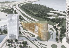 Puurakenteinen toimistotalo Keilaniemen Portti. Kuva: Arkkitehdit Soini & Horto