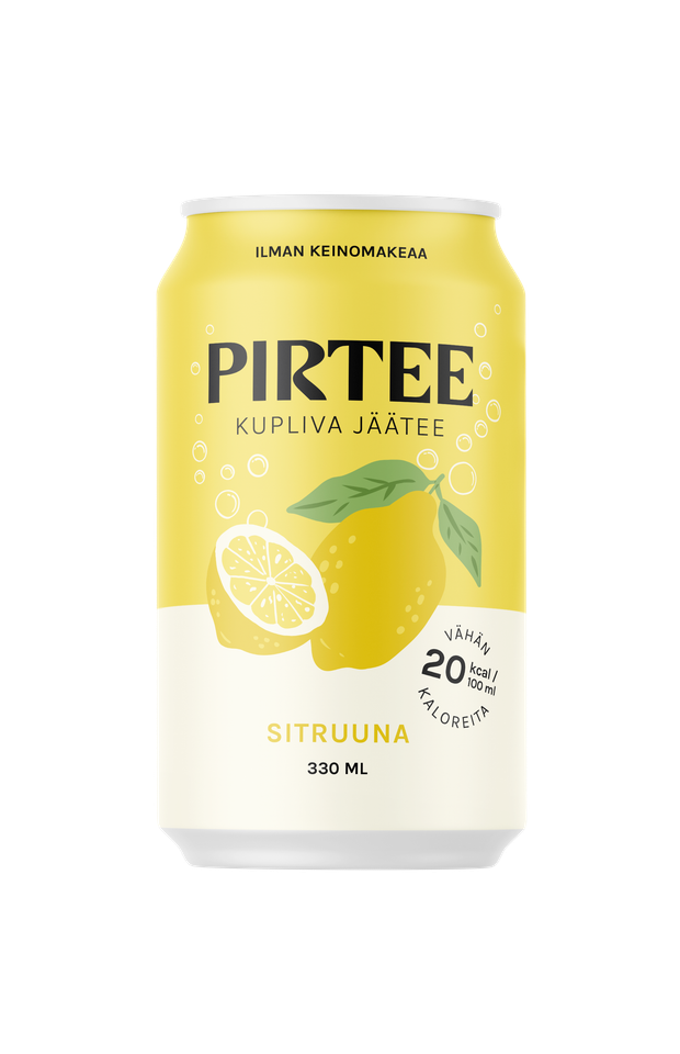 PIRTEE kupliva jäätee Sitruuna 330 ml