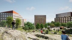 Illustrationsbild av berghällarna på Savolaxgatan. Bild: JKMM Arkkitehdit