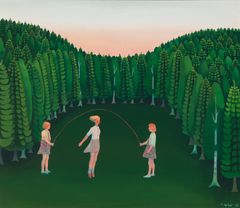 Pirkko Lepistö: Skipping Rope in Summer (1972), Finnish National Gallery / Ateneum Art Museum. Picture: Finnish National Gallery / Jenni Nurminen