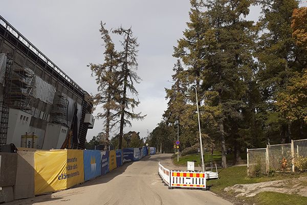 Olympiastadionin ympäristöön rakennetaan eroteltu kävely- ja pyörätie. Kuva: Tommi Kivinen, VRJ Etelä-Suomi Oy