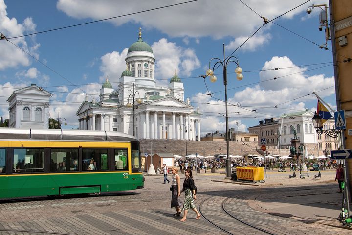 Senaatintori elokuussa 2020. Kuva: Helsingin kaupunki / Paavo Jantunen