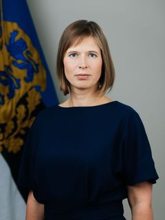 Viron tasavallan presidentti Kersti Kaljulaid saapuu SLUSHiin juhlistamaan maailman ensimmäisen e-kansalaisuusjärjestelmän merkkipäivää.
Kuva: Rene Riisalu