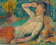 Magnus Enckell: Faun (1914). Finlands Nationalgalleri / Konstmuseet Ateneum, samling Hoving. Bild: Finlands Nationalgalleri / Jenni Nurminen.