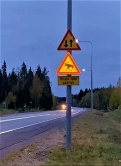 Välkky riistaeläinvaroitusjärjestelmä