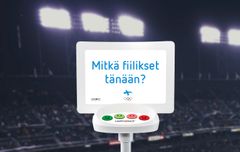 Suomen olympiajoukkueen fiilistä mitataan Riossa HappyOrNotin hymiölaitteella.