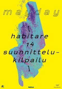Habitare-suunnittelukilpailun julisteen vuonna 2014 on suunnittellut UHQ: Tuomas Kortteinen ja Jaakko Suomalainen.
