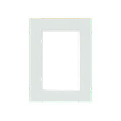Exxact Solid 2-pistorasian lasikehys, kirkkaan valkoinen. Sähkönumero 2100885