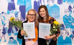 Vuoden opetus -palkinnon saivat Johanna Eskelinen ja Päivi Mustalampi, kuva: Risto Wuolle