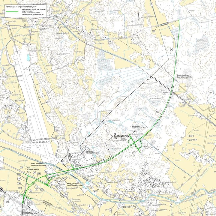 Vägplanen kommer att presenteras på informationstillfället torsdagen den 11 maj 2023 kl. 18.00-20.00 I Helsingby skola i Korsholm.