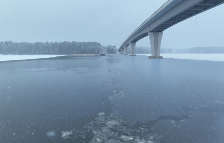 Utsikt över Skåldö bron från söder. Bild: WSP Finland Oy.