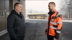 Runosmäen Lämmön toimitusjohtaja Kimmo Lönnmark ja Calefan toimitusjohtaja Petri Vuori.