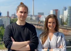 Seventure Partners, one of Europe's leading venture capitalists, is investing as lead investor in Sentryc GmbH, a technology company founded in 2019. Sentryc offers companies and brands a digital solution as a brand protection specialist with its proprietary brand protection software to detect and curb product piracy and brand abuse on online marketplaces. Sentryc CPO Hendrik Schüler and CEO Nicole Jasmin Hofmann / Sentryc GmbH / Editorial use of this picture is free of charge. Please quote the source: "obs/Sentryc"