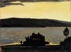 Hugo Simberg: Vårafton vid islossningstid (1897). Finlands Nationalgalleri / Konstmuseet Ateneum. Bild: Finlands Nationalgalleri / Pirje Mykkänen.