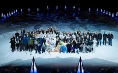 The Snow Queen production team at Nokia Arena, Tampere, 1 January 2023. Photo: Miikka Varila