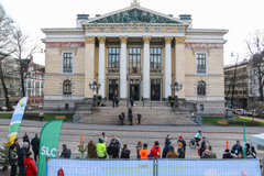 Säätytalo 3.5. aamulla. Kuva: Juho Hämäläinen.