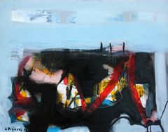 Teos: Zigurts Polikovs „The town Sabile ”, 2007, oil/ canvas 50x65 cm