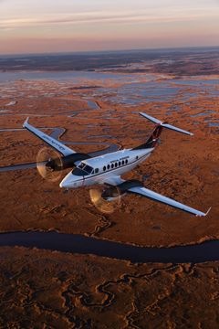 Lentokonenäyttelyssä tullaan näkemään Beechcraftin lippulaivamalli King Air 360, joka soveltuu esimerkiksi taksilentoihin ja kevyeen reittiliikenteeseen.