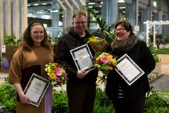 Vasemmalta Maija Suutarinen, Jari Palviainen, Ulla Liukkonen